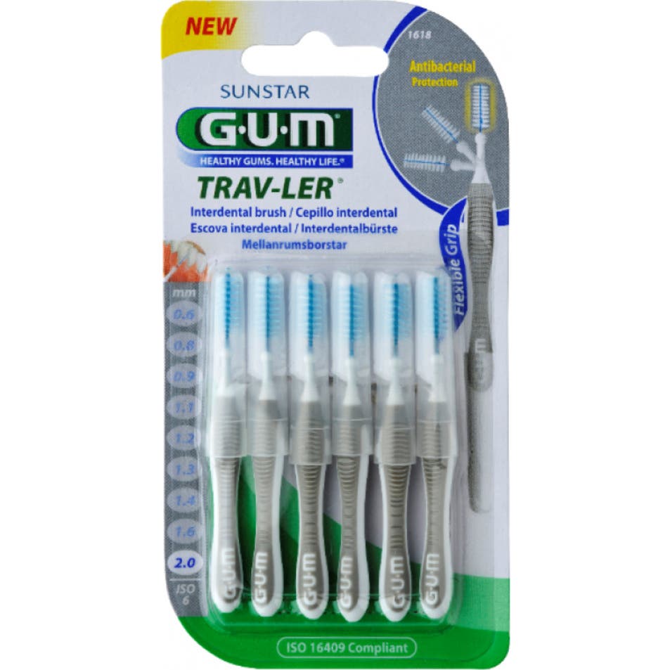 GUM Trav-Ler Brosse Interdentaire 2,0 mm 4uds