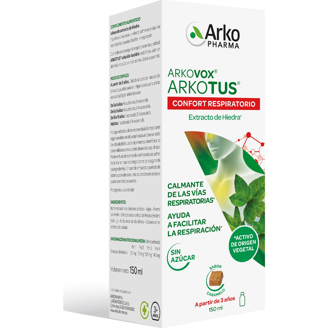 Sirop d'extrait de lierre Arkotus 150ml