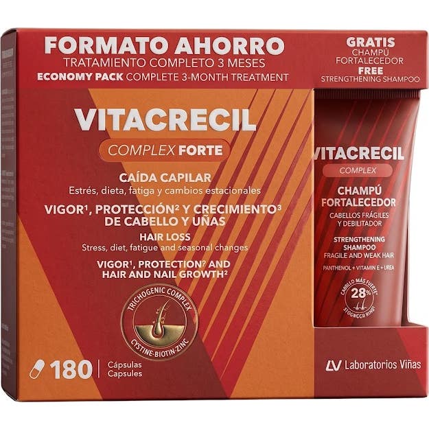 Vitacrecil Complex Forte 180 Capsules + Shampooing 100ml