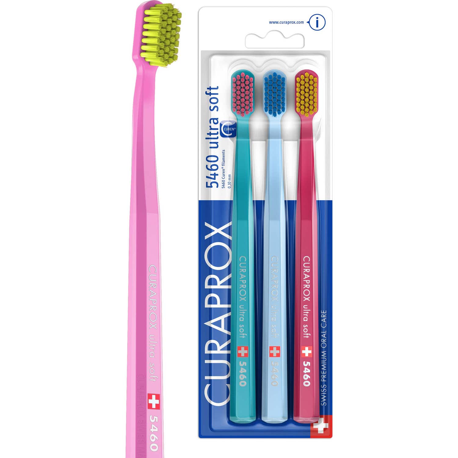 Curaprox Brosse Dents 5460 Ultra Soft 3uts
