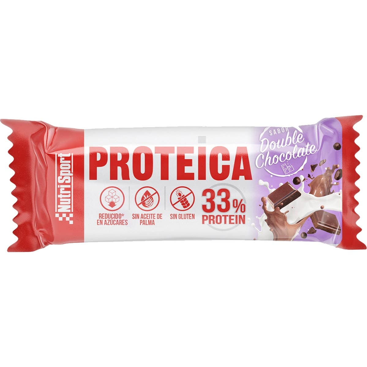 Nutrisport Barre Protéinée Double Chocolat Bio 44g