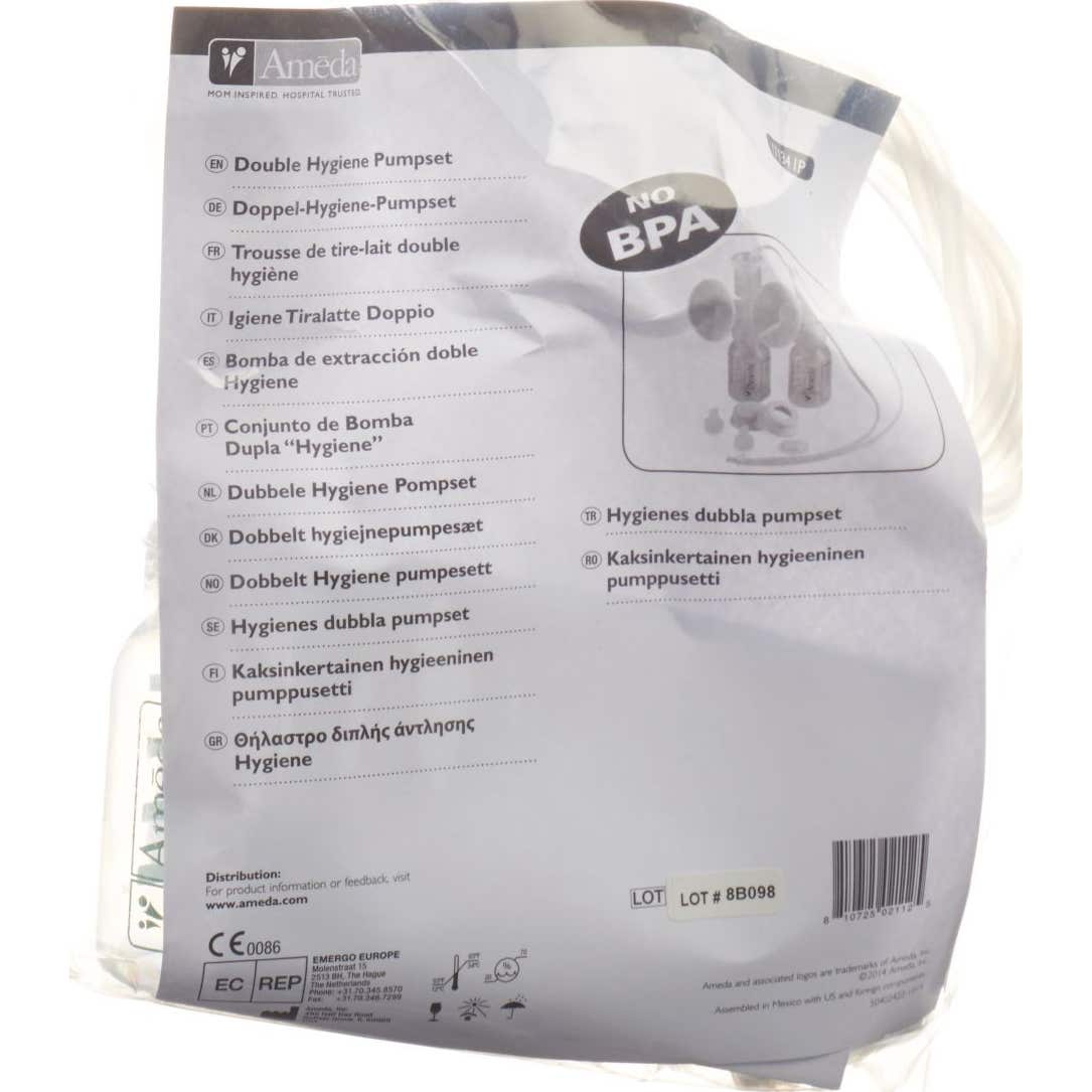 Ameda Set Tire Lait Hygiénique Double