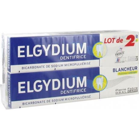 Elgydium Blancheur Citron Lot de 2 Dentifrices