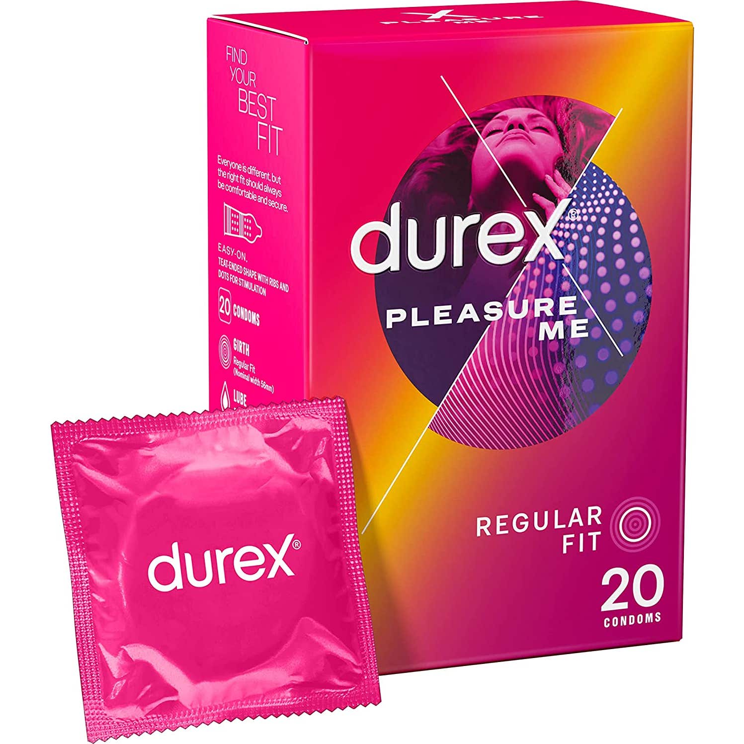 Durex Pleasure Me Preservativo 20uds