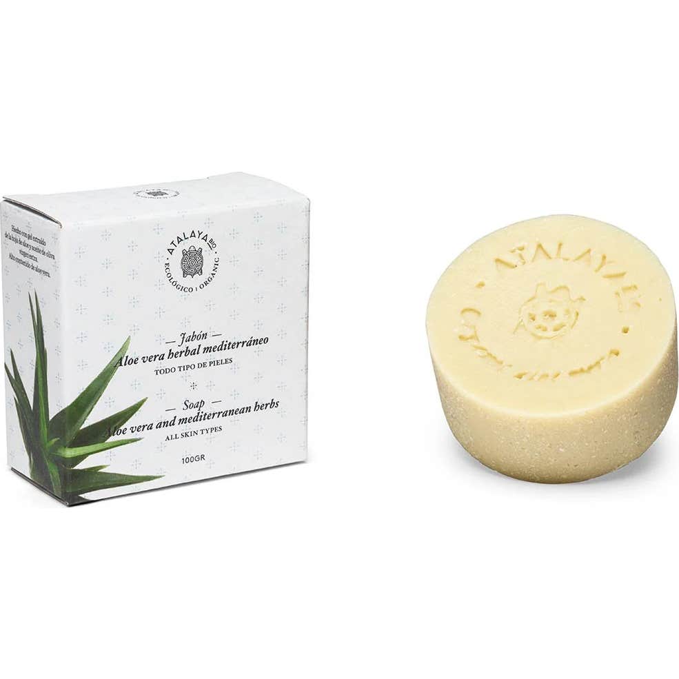 Atalaya Bio Savon Visage Aloe Vera Plantes Méditerranéennes 100g