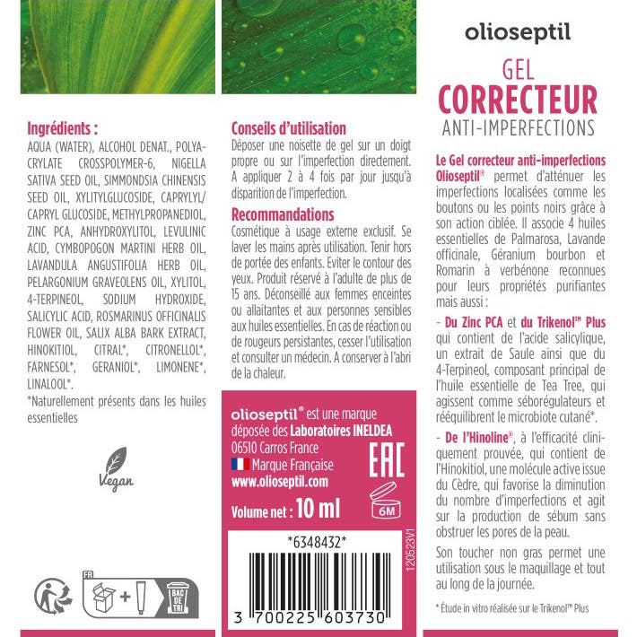 Olioseptil Gel Correcteur Anti-Imperfection 10ml Olioseptil Gel Correcteur Anti-Imperfection 10ml