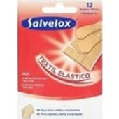 Salvelox autocollant de pansement en tissu assorti 12 Unités