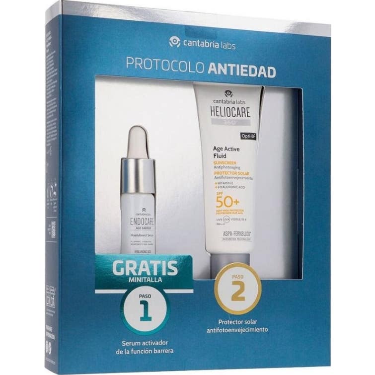 Cantabria Labs Pack Heliocare Age Active Fluid + Endocare Serum