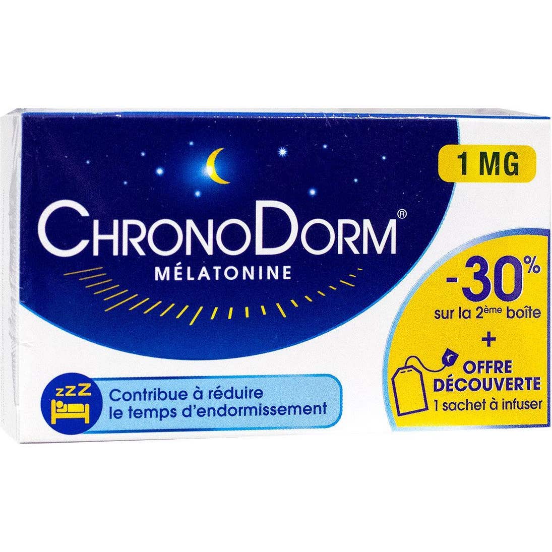 ChronoDorm Melatonine 1mg 2x30comp