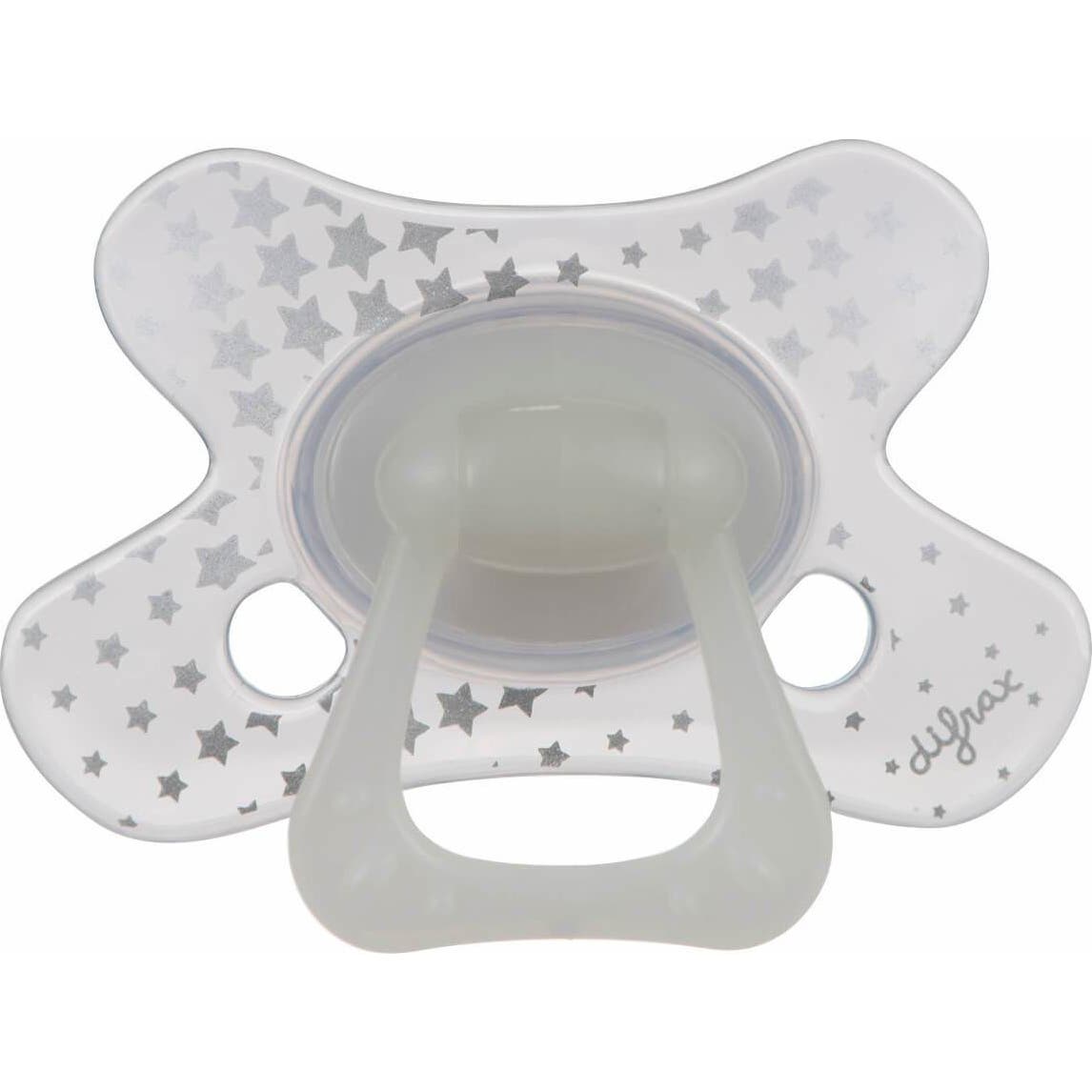 Difrax Sucette Naturelle Brillant dans le Noir +20m 1ut