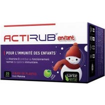 Sante Verte Actirub Enfant Framboise 20 Sachets