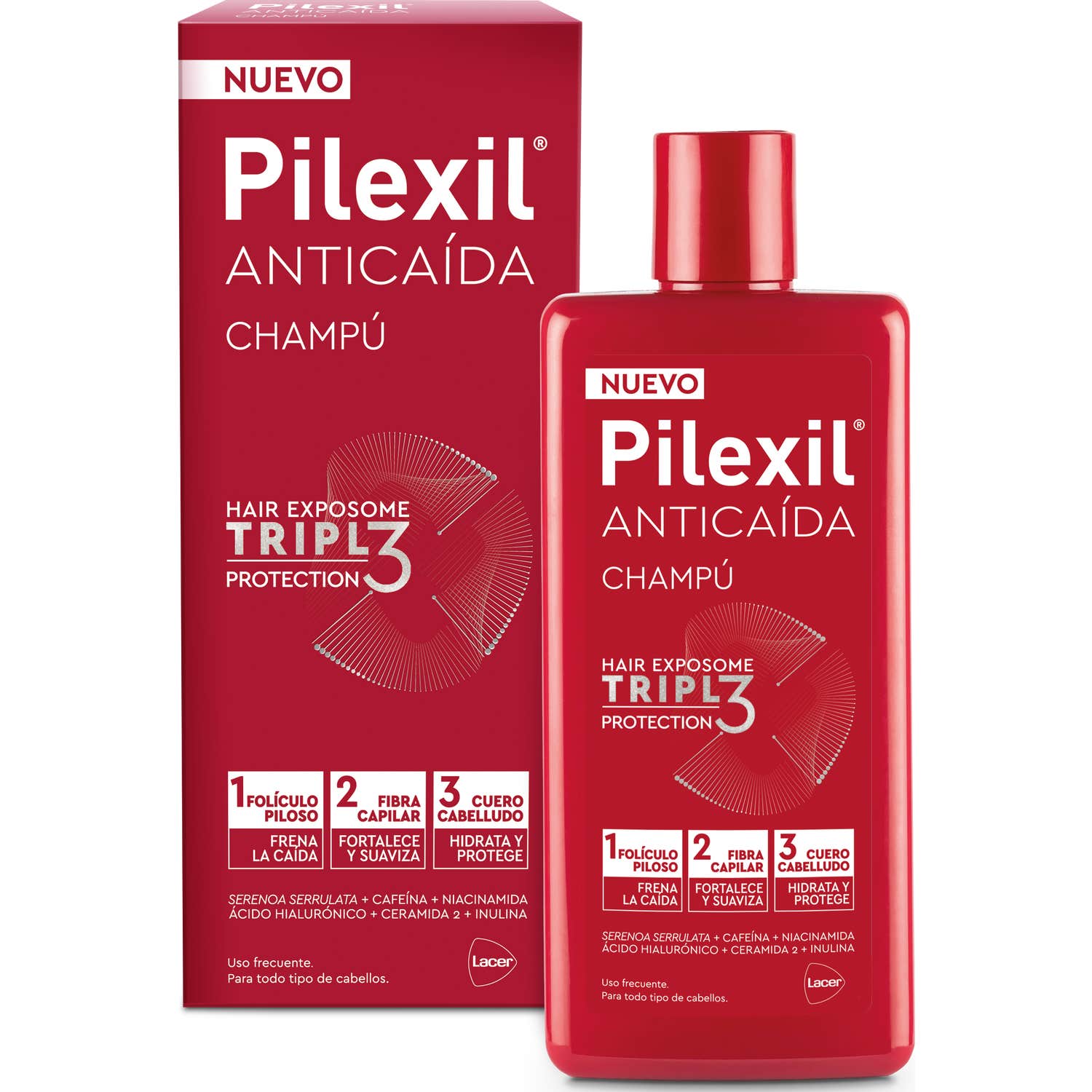 Pilexil Champú Anticaída Triple 275Ml