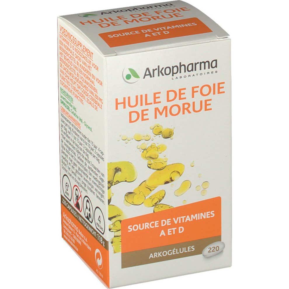 Arkopharma Arkogélules Huile de Foie de Morue 220 capsules