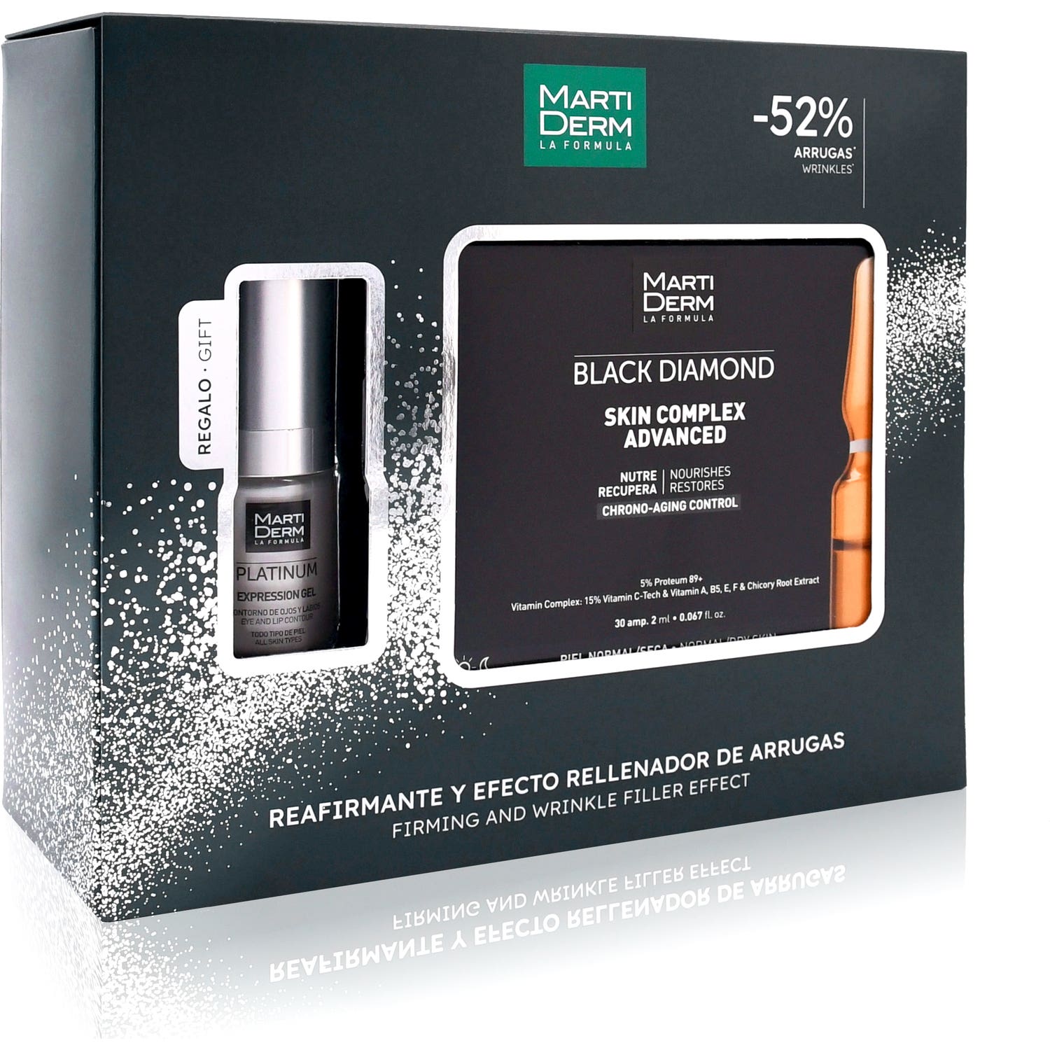 Martiderm Pack Skin Complex Advanced 30 Ampoules + Platinum Expression Gel 15ml