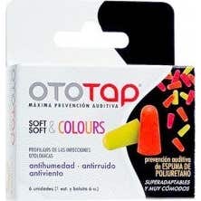 Ototap Soft & Colours bouchons d'oreille en polyuréthane 6 Unités
