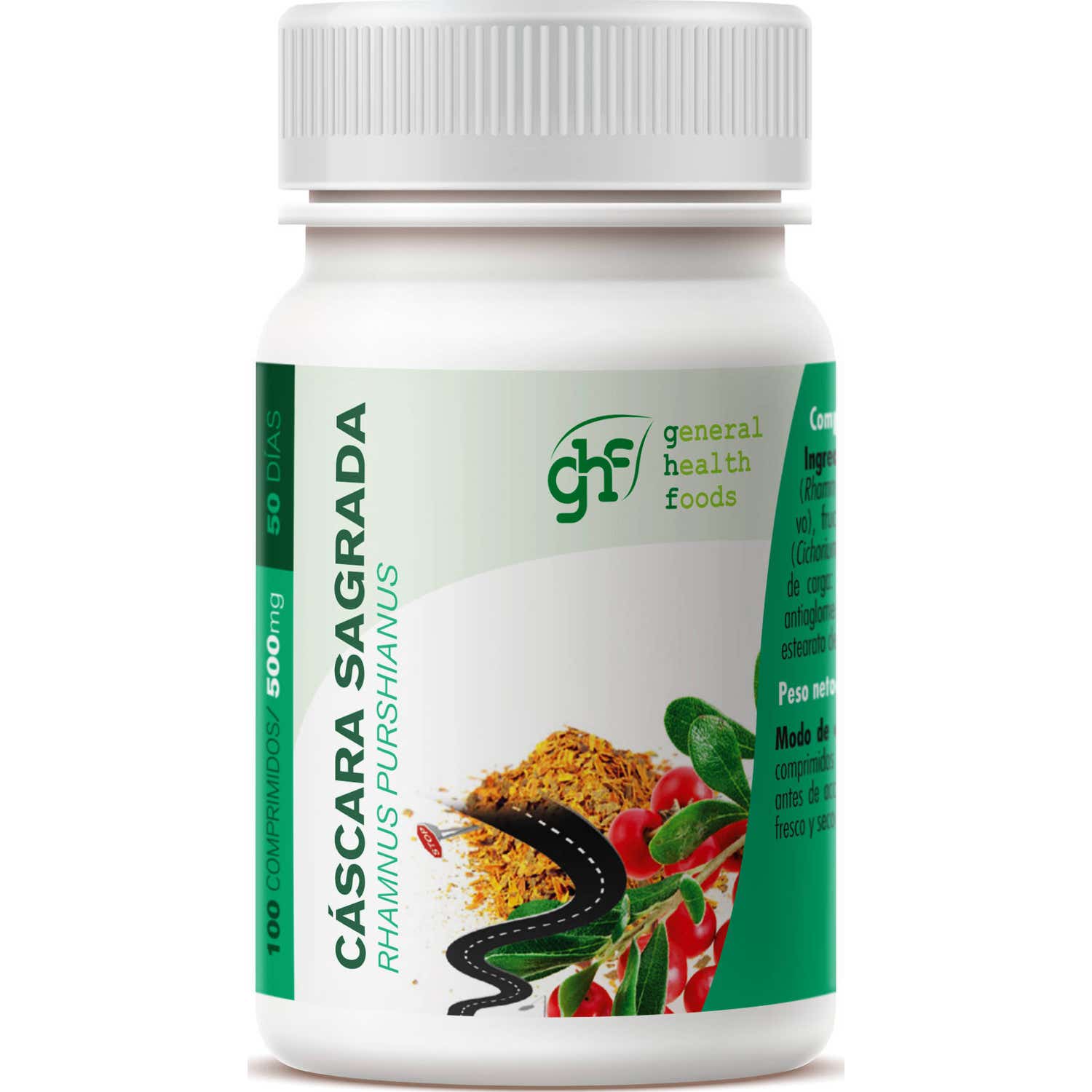 GHF Cascara Sagrada 500mg 100comp 100comp