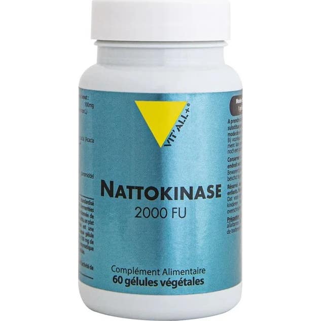 Vit'All+ Nattokinase 100mg 2000Fu 60 Gélules