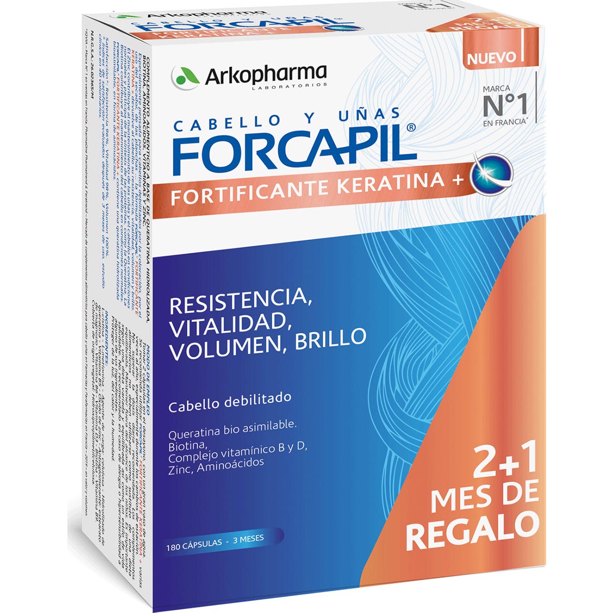 Arkopharma Forcapil Fortifiant Kératine + 180 Gélules