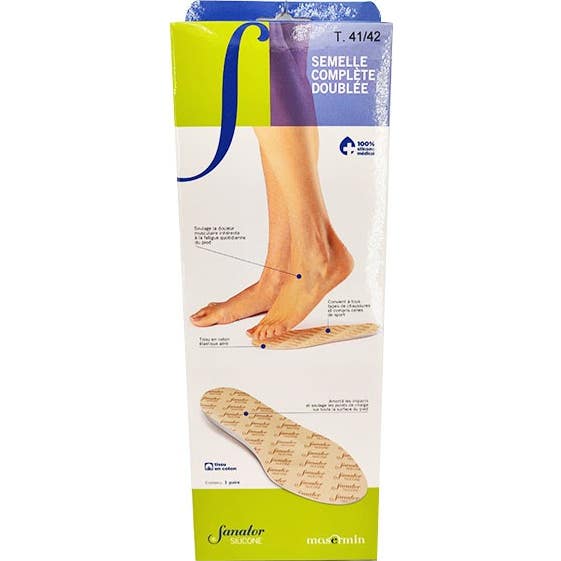 Sanator Plantilla Silicone Blanco Talla 35/36 1 Par