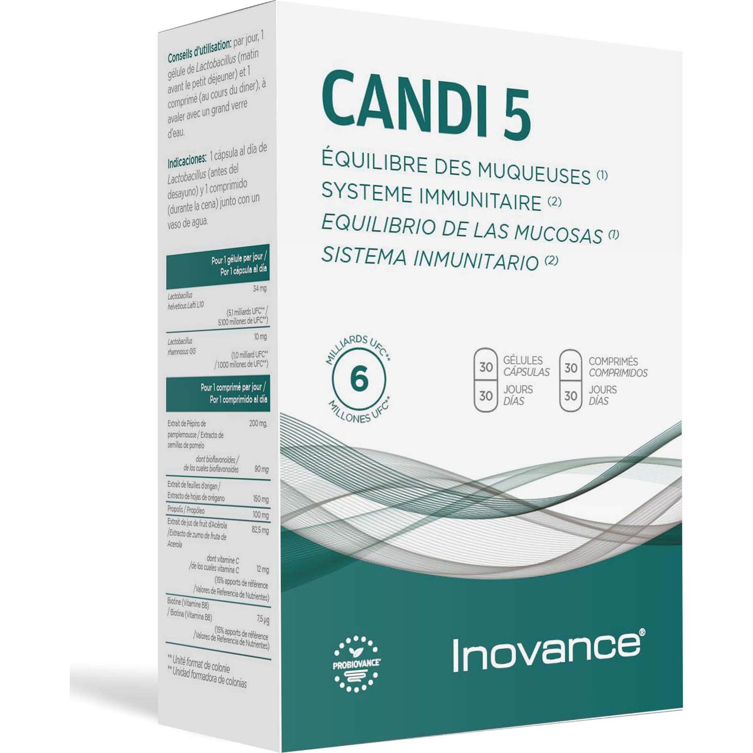 Inovance Candi 5 30 Gélules + 30 Comprimés