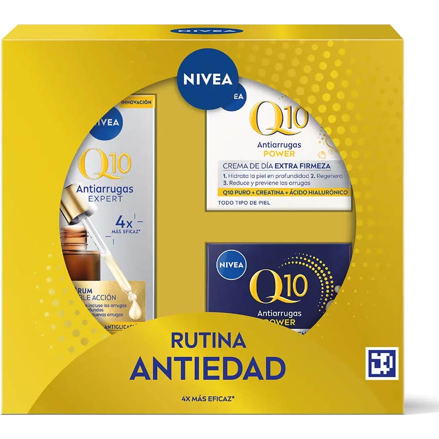 Nivea Routine Anti-âge Q10 Pack Sérum + Crème Jour + Crème Nuit