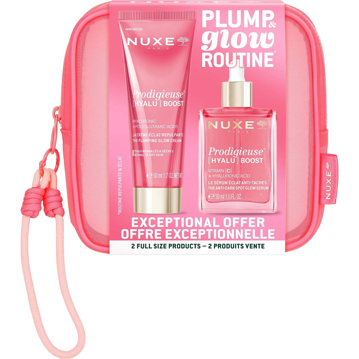 Nuxe Prodigieuse [Hyalu] Boost Routine Plump & Glow