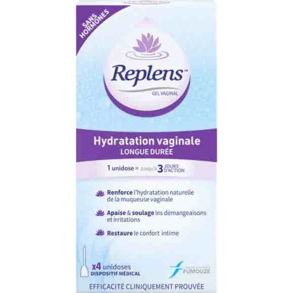 Replens Gel Vaginal Hydratation Lubrification 4uts