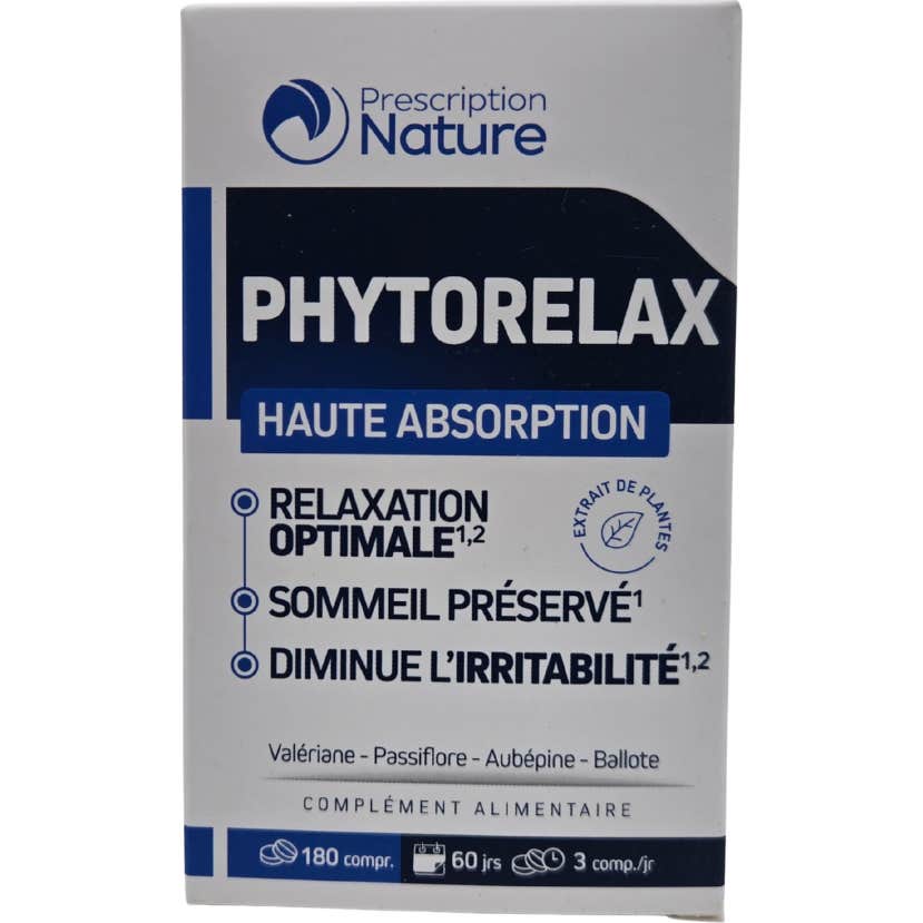 Prescription Nature Phytorelax Haute Absorption 180comp