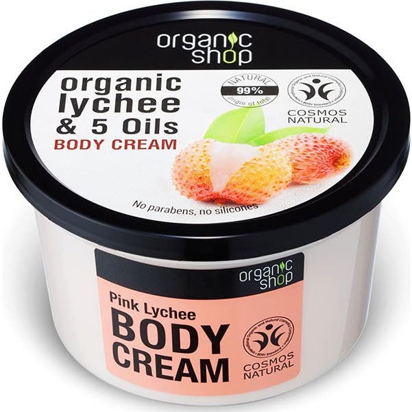 Organic Shop Crème pour le corps au litchi rose 250ml