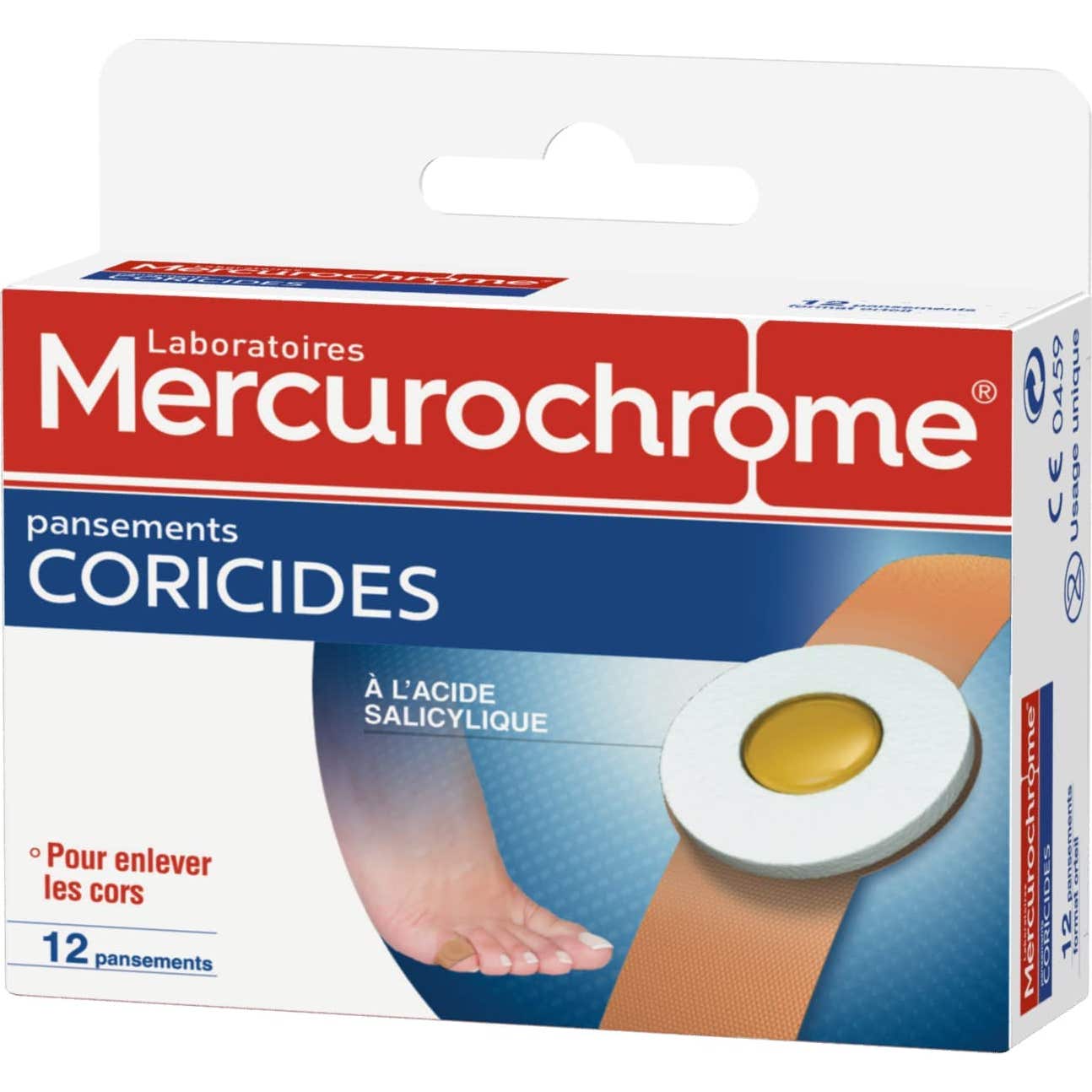 Mercurochrome Pansements Coricide 12 Unités