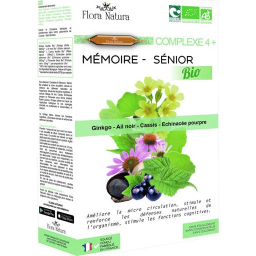 Flora Natura Complexe 4+ Mémoire Bio 20 Ampoules