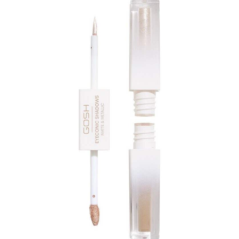 Gosh Eyeconic Shadows Matte and Metallic dwustronny cień w płynie 001 Basic B 2 x 1,5 ml