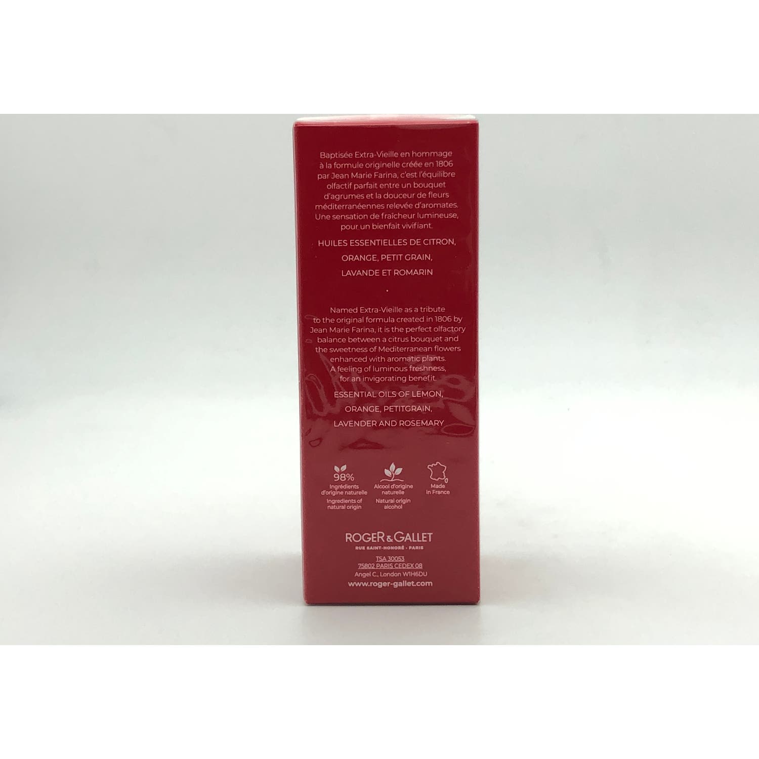 Roger & Gallet Jean Marie Farina Eau De Cologne 100ml