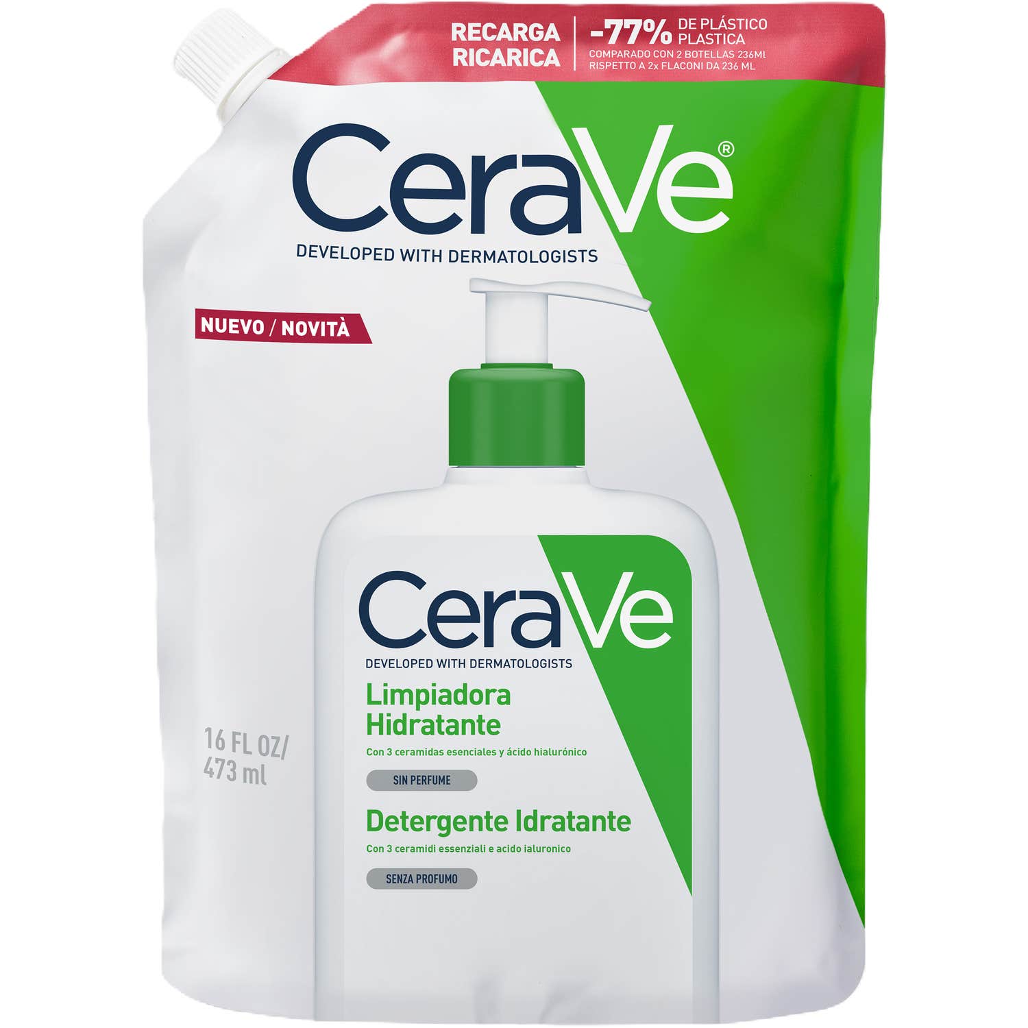 CeraVe Nettoyant Hydratant Recharge 473ml