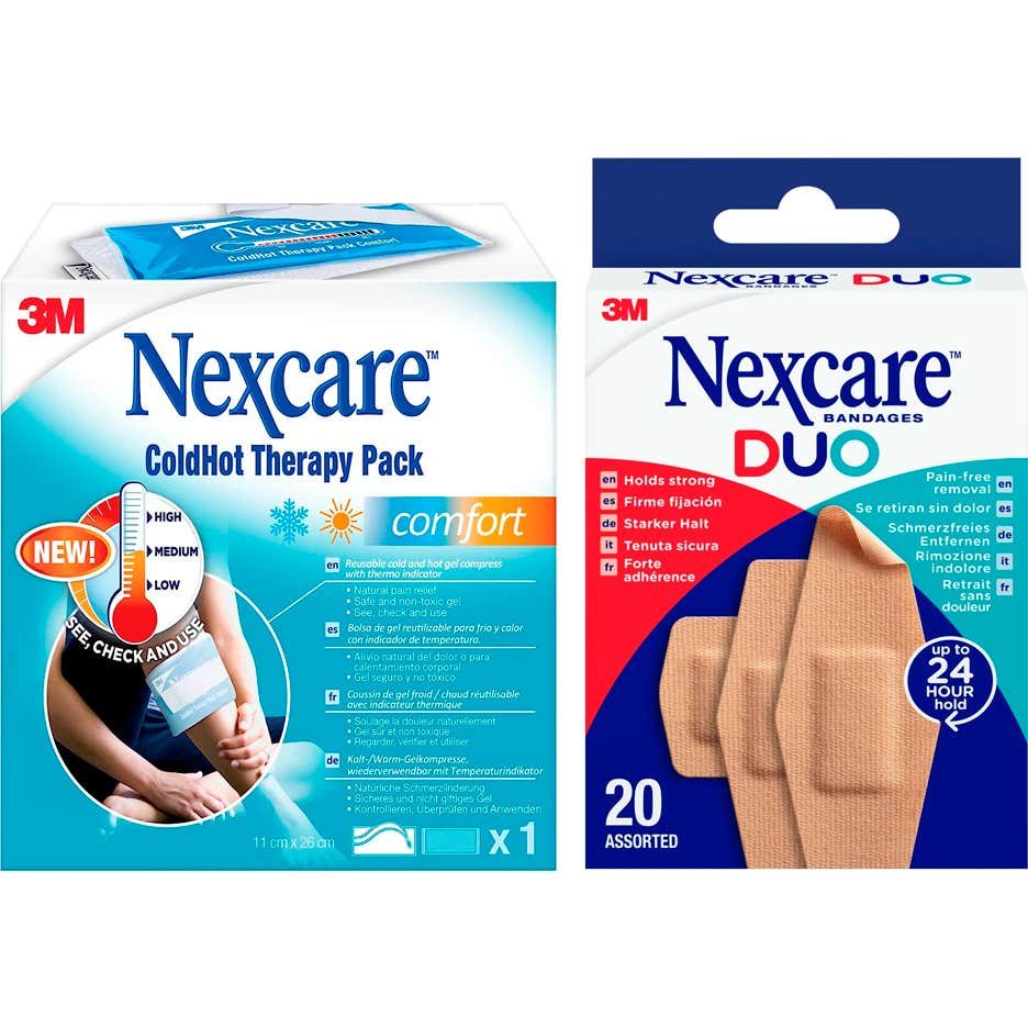 Nexcare Pack ColdHot Comfort 11cmx26cm + Duo Pansements 20uts