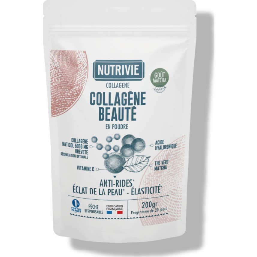 Nutrivie Collagène Beauté Poudre Matcha 200g