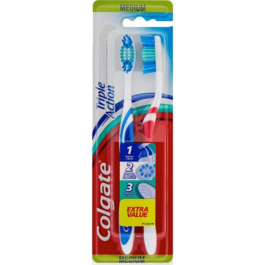 Colgate Medium Brosse Dents Pack 2uts