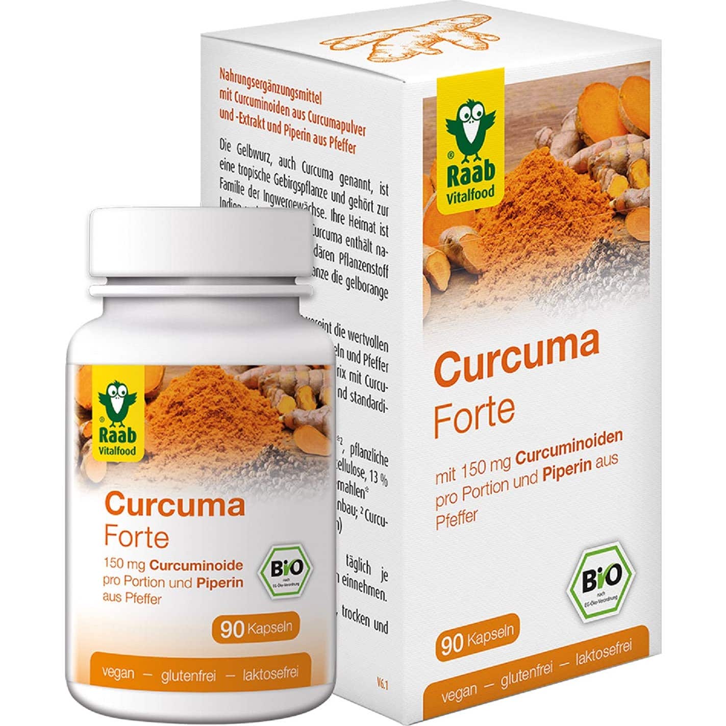 Raab Vitalfood Curcuma Forte Bio 90caps