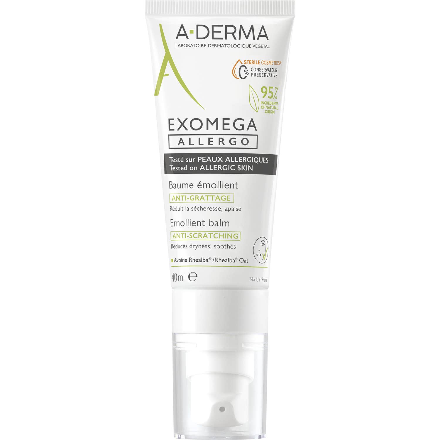 A-Derma Exomega Allergo Baume Émollient 40ml