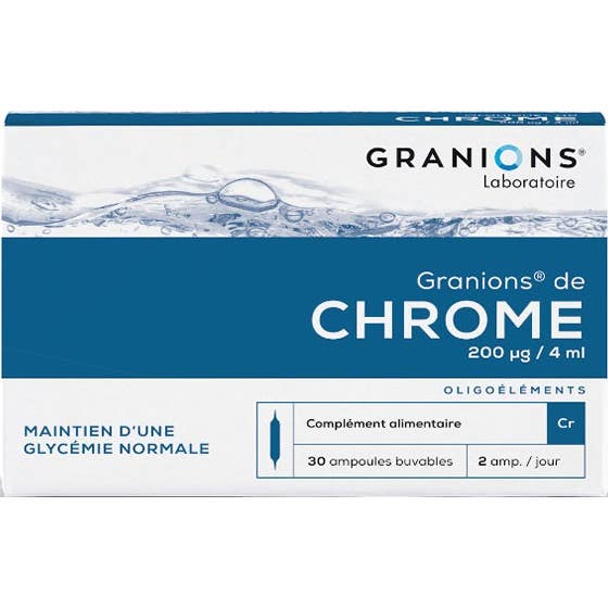Granions De Chrome 200µg/4ml 30 Ampoules