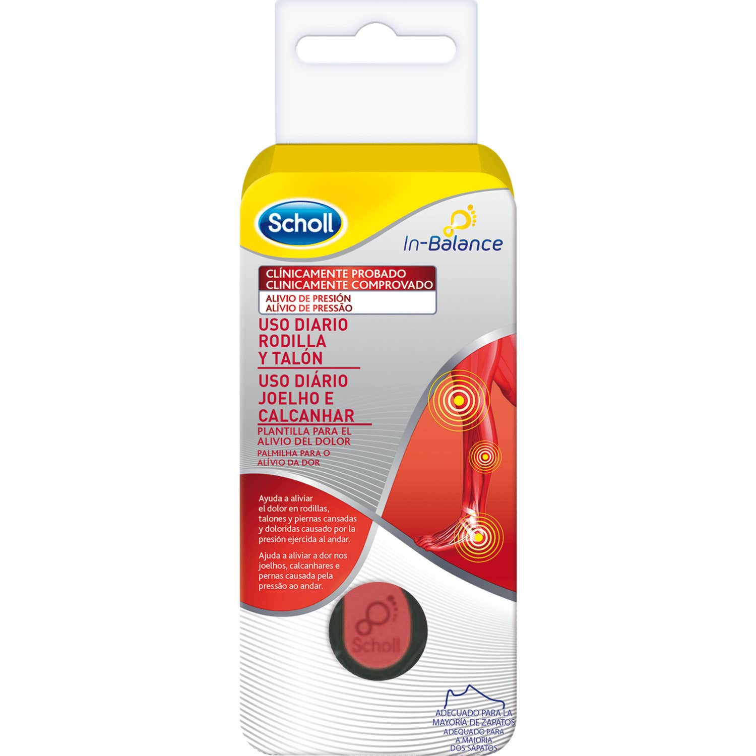 Modèles d'utilisation quotidienne Knee &amp Heel Scholl In-