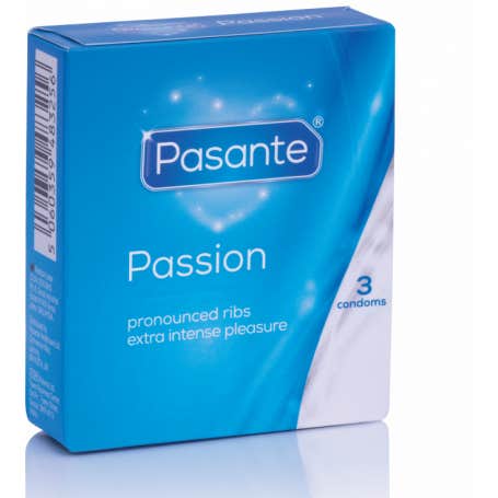 Lot de préservatifs Passion Condoms Dotted More Pleasure 3 unités