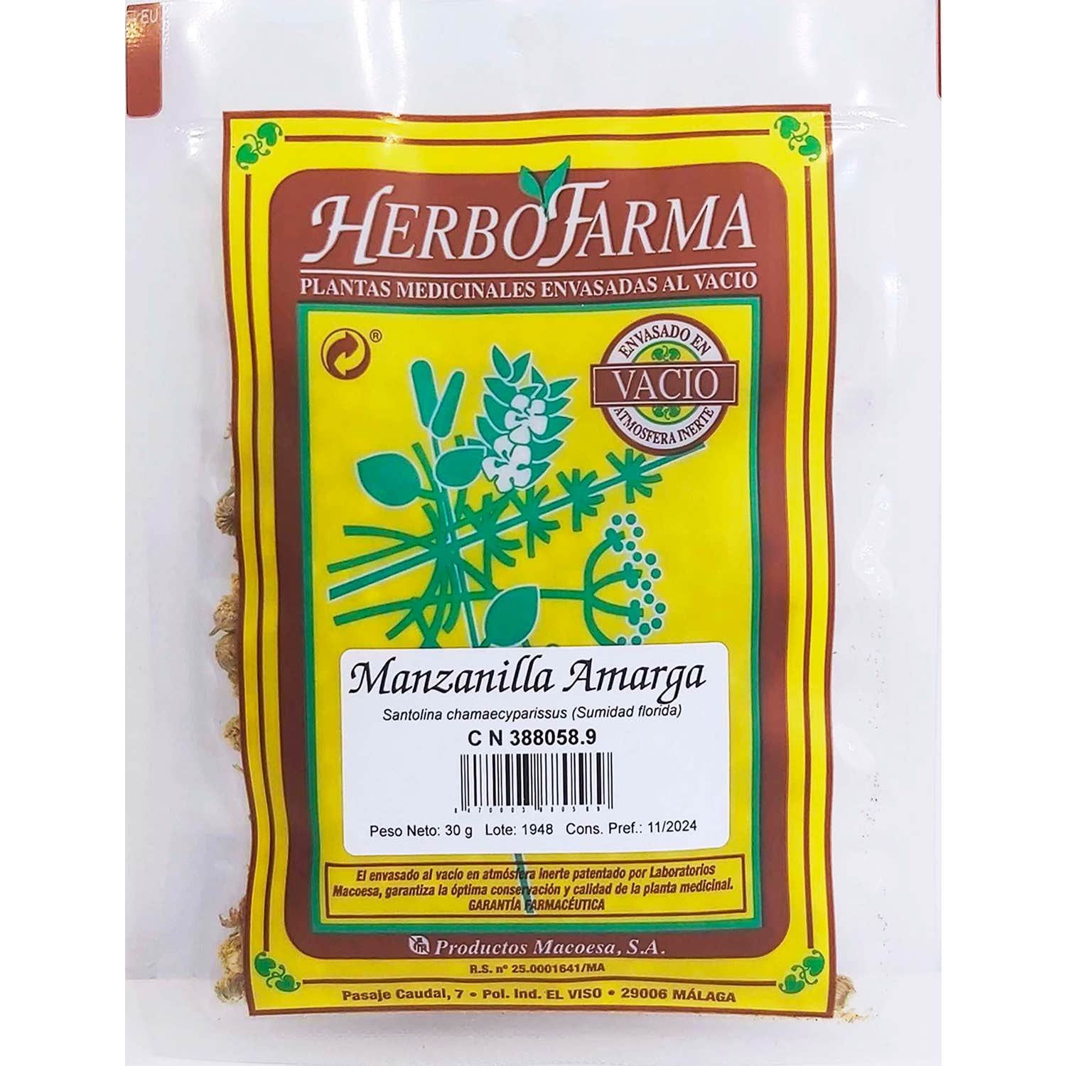 Herbofarma camomille amère au vide 30g