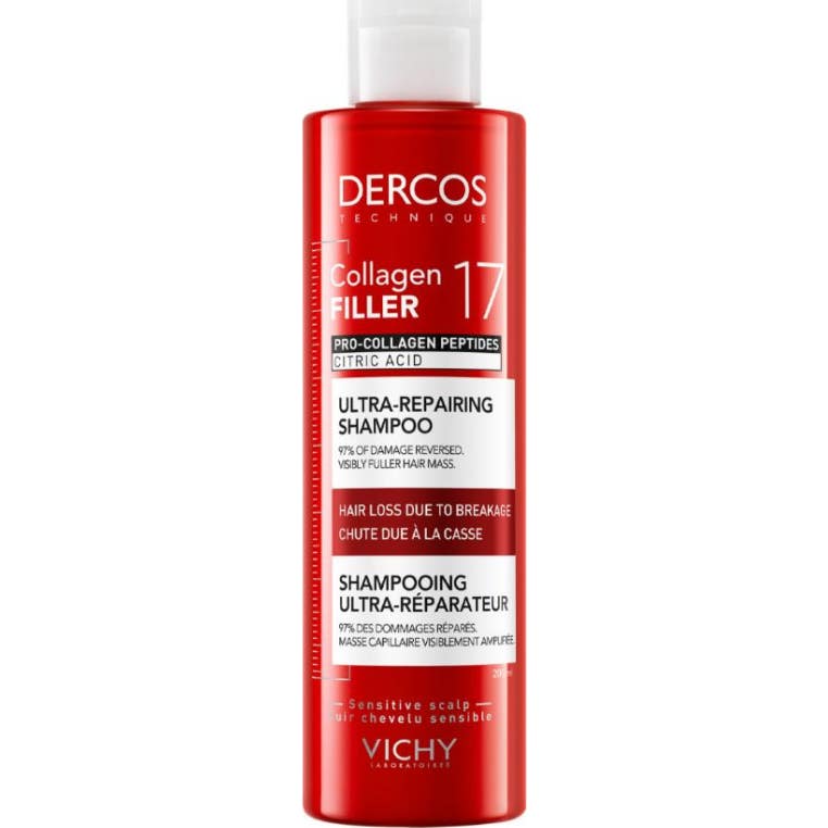 Vichy Dercos Collagen Filler 17 Shampooing Ultra-Réparat 200 ml