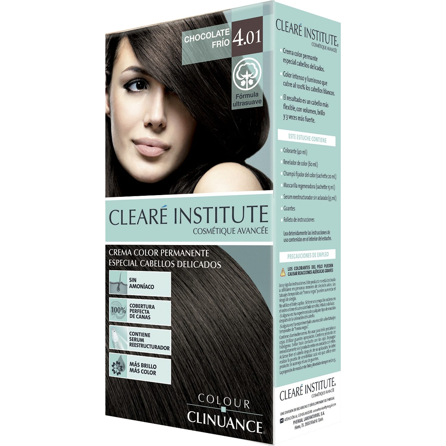Cleare Institute Colour Clinuance Permanent Dye 401 Cold Chocolate 170ml