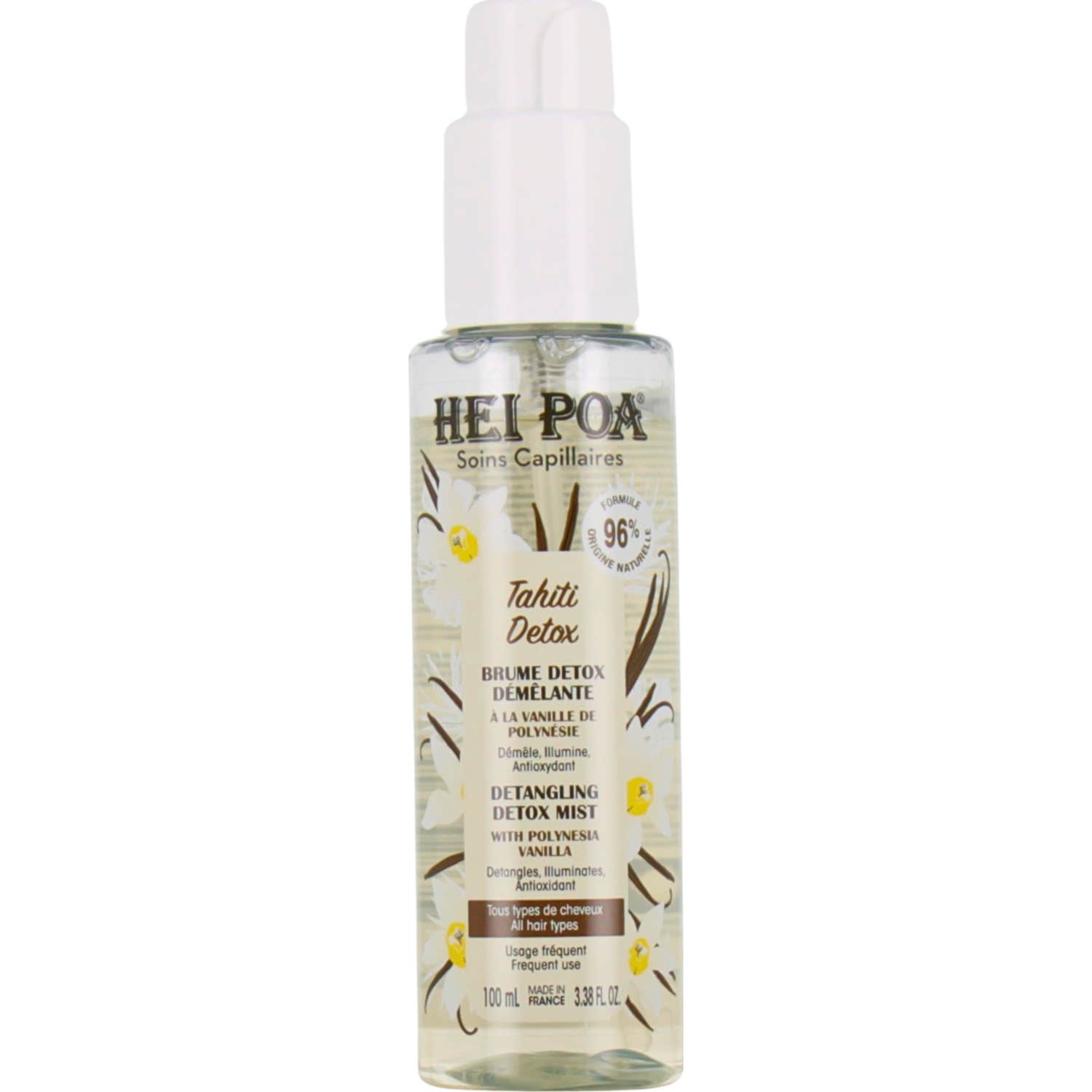 Hei Poa Tahiti Detox Brume Détox Démêlante 100 ml