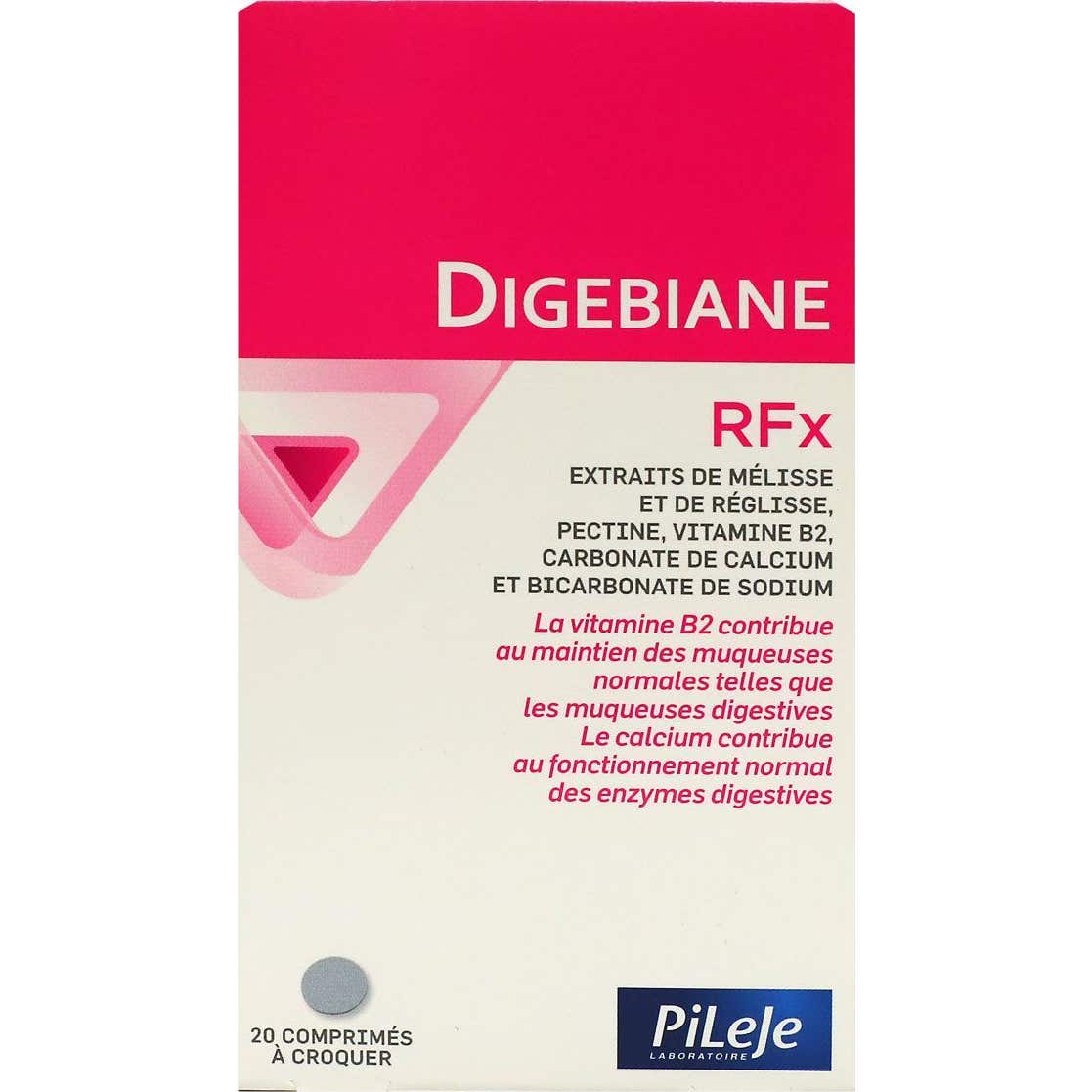 Pileje Digebiane RFx Arôme Menthe 20 Comprimés