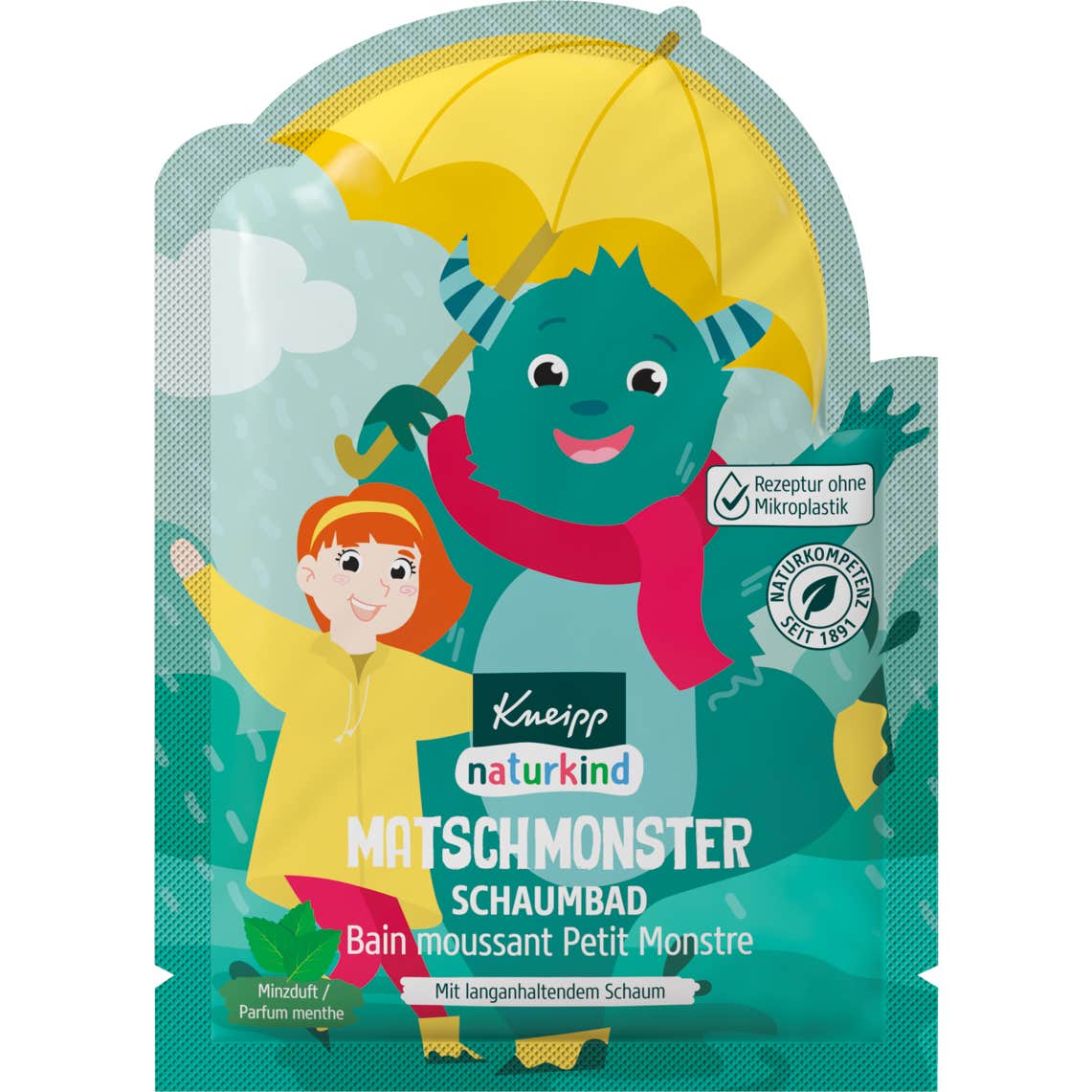 Kneipp Naturkind Bain Moussant Petit Monstre Parfum Menthe 40ml