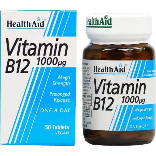 HealthAid Vitamine B12 1 000 Ui 50comp