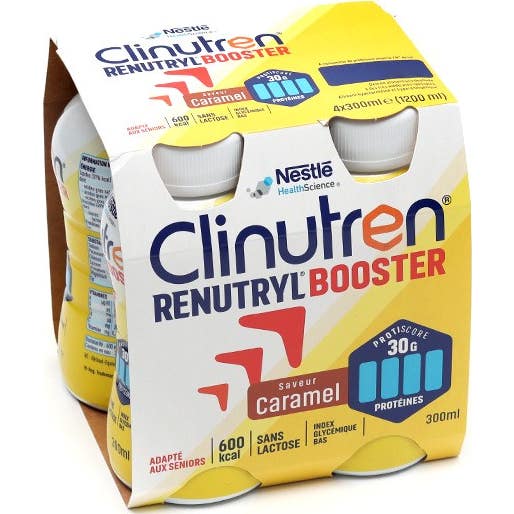 Nestlé Renutryl Booster Caramel 4 bouteilles de 200ml
